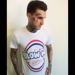 jeffreestar:  my boy @ryanxedge wearing the “Blow Me” tee - get one only on my official web store: www.districtlines.com/jeffree-star (Taken with Instagram) 
