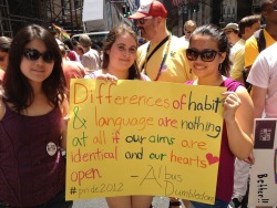 itgetsbetterproject:  What a great picture from NYC Pride! 