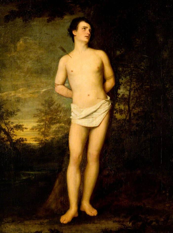 John Graham-Gilbert (Scottish, 1794-1866), Saint Sebastian, 1826. Oil on canvas,