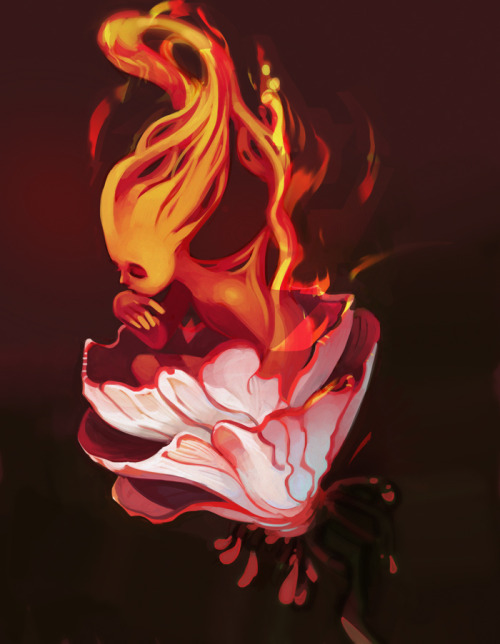 awesomedigitalart:  Fire Flower by *CassandraPoulson