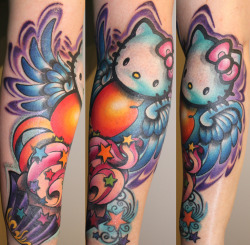 Fuckyeahtattoos:  Hello Kitty Tattoo By Kristel Oreto Of Art Machine Productions