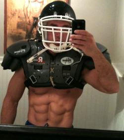 supervillainl:  Marc Dylan is hot in pads.