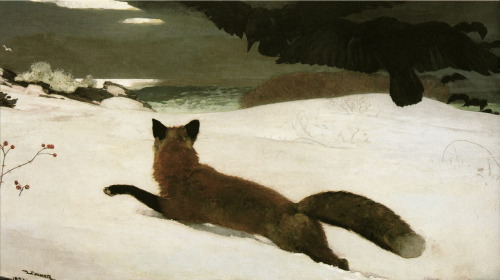 Winslow Homer, Fox Hunt (1893) via biblioklept.