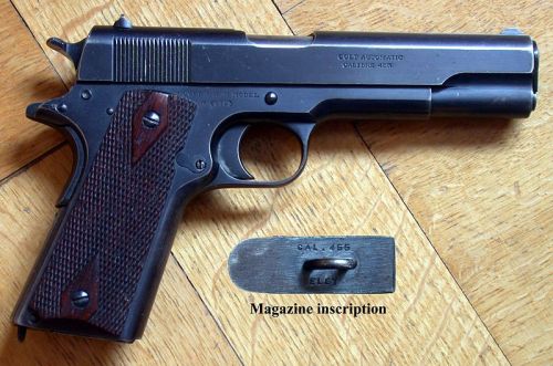 The British Colt 1911 — The Colt .455 Webley AutoMade during World War I by Colt license with 