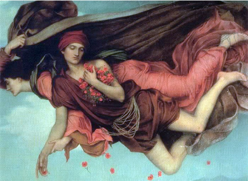 dwellerinthelibrary:todestriebteen:Hypnos and his Mother NyxEvelyn de Morgan, Night and Sleep, 1878.