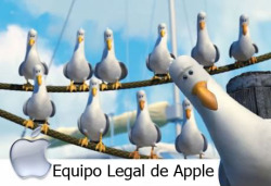  El equipo legal de Apple: Mío, mío, mío,