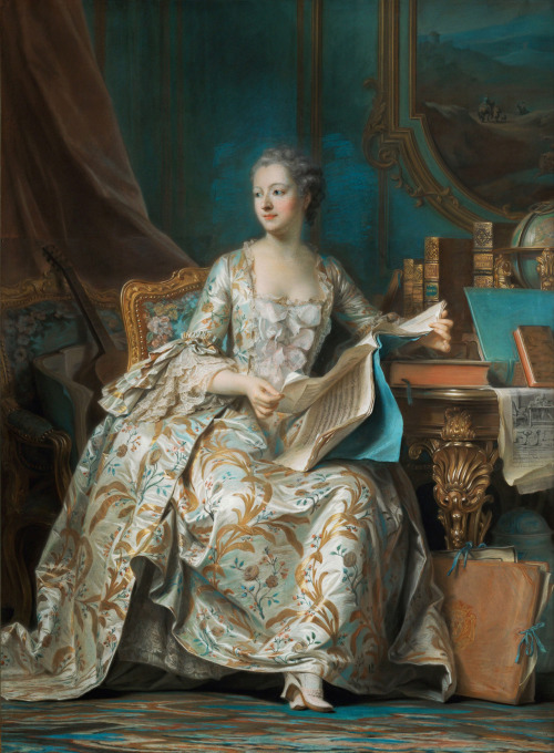 a-l-ancien-regime:  Maurice-Quentin Delatour (1704 - 1788) Portrait of the Marquise de Pompadour Par