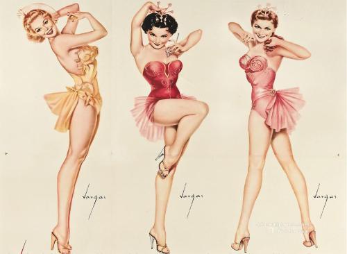 Vintage french pin ups