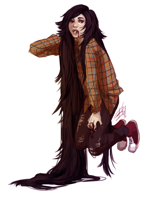 bliss41:  MARCELINE AS PER REQUEST <3 easy win lmfao wow remember my old marceline drawing from almost one year ago?? pssshhhh actually proud of the improvement weeps yny 