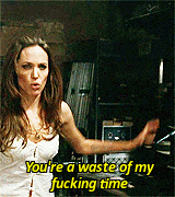 dameangelina:   Angelina Jolie and her favourite curse word.∟Another Queen-Angelina