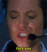 dameangelina:   Angelina Jolie and her favourite curse word.∟Another Queen-Angelina