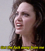 dameangelina:   Angelina Jolie and her favourite curse word.∟Another Queen-Angelina