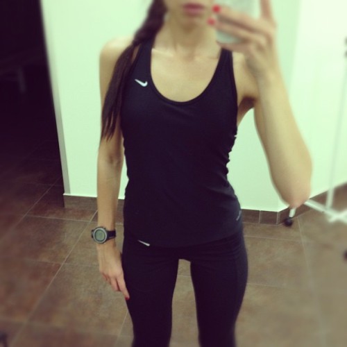 All black tuesday #gym #nike #black #fitness #workout #fitspo (Taken with Instagram)