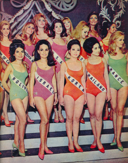 vintagegal:  Miss Universe Pageant, 1968