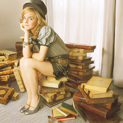 Emma Watson + books