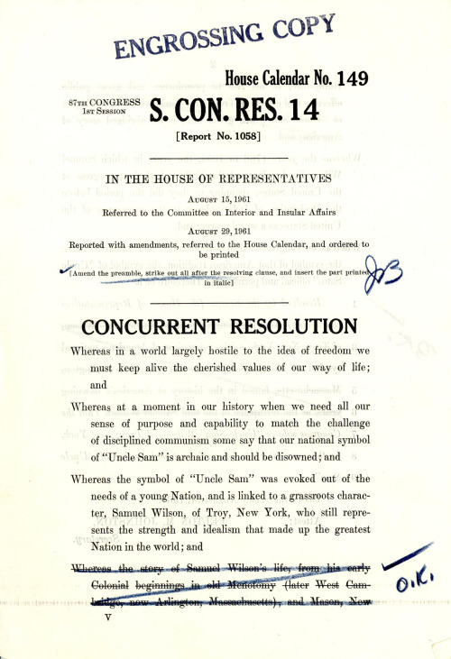 congressarchives:
“ In honor of Independence Day, we’re sharing the story of Congress and Uncle Sam.
In response to the Cold War era anxiety over “disciplined communism,“ Congress wanted to make “the symbol of ‘Uncle Sam’ official and permanent.”...