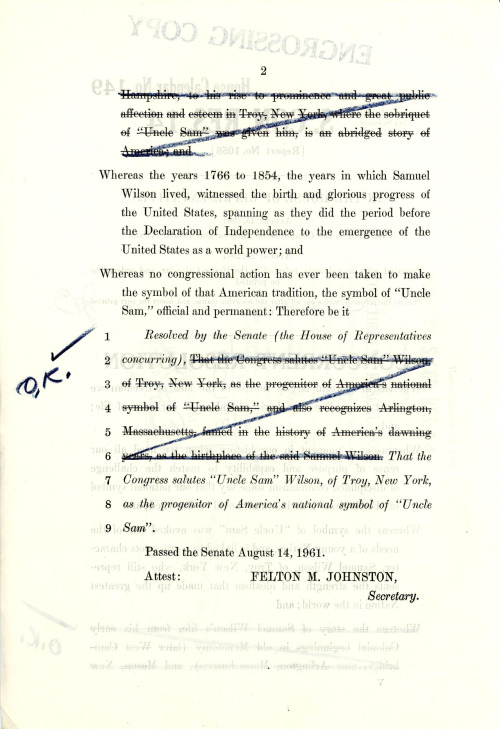 congressarchives:
“ In honor of Independence Day, we’re sharing the story of Congress and Uncle Sam.
In response to the Cold War era anxiety over “disciplined communism,“ Congress wanted to make “the symbol of ‘Uncle Sam’ official and permanent.”...