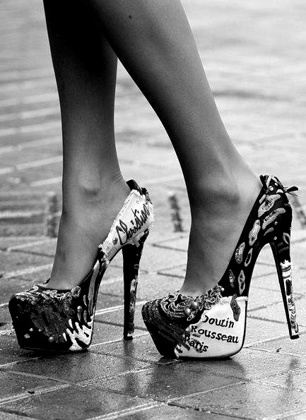 Legs, tights and heels