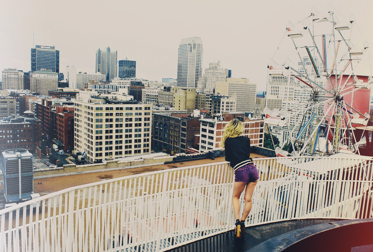 Overlooking two of my favorite places in this world, Saint Louis and the Saint Louis