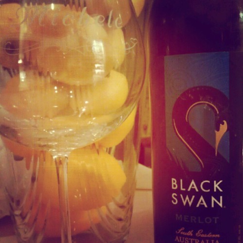 Mmmm merlot;) #merlot #wine #wineglass #Michele #personal #blackswan #Australia #yum #drinking (Take