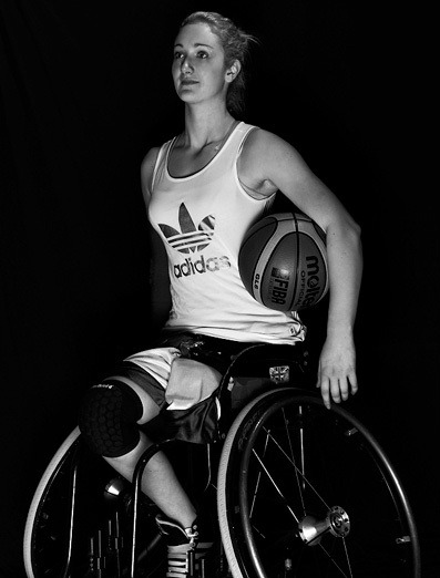 Amy Conroy 19 year old LAK wheelchair basketballer from the UK.  She lost the leg at 13.