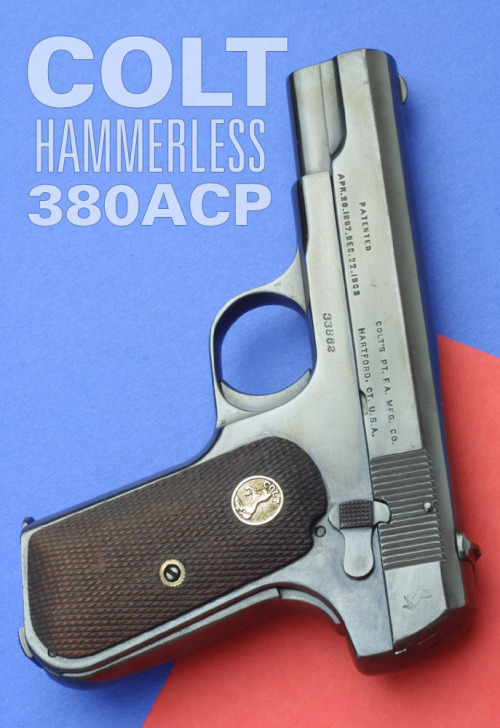 cumsoline:thearmedgentleman:Classiest sidearm to ever exist.John Browning’s 1903 Hammerless in .380.