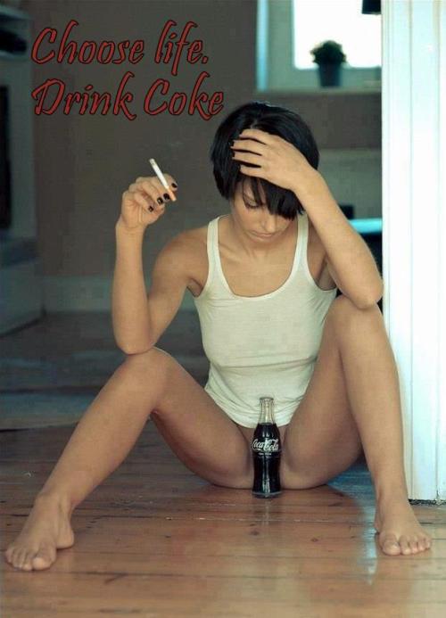 XXX Choose life. Drink Coke. photo