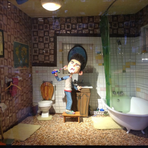 incredibleanimation: Actual sets and Puppet, made by hand, for the movie “ParaNorman” by