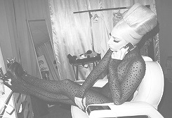 fuckyeahcyrus:   Lady Gaga backstage black and white pictures by Terry Richardson [x] 