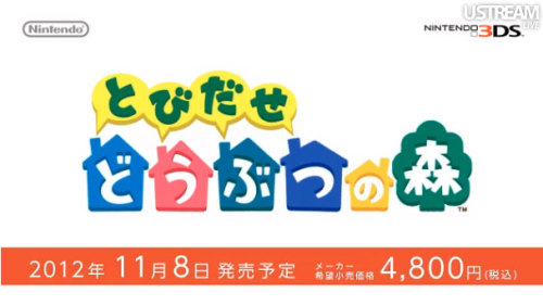 animalcrossing3dsnews:  Nintendo Direct 29/08/2012 Animal Crossing 3DS has been slated to be released on the 8th of November 2012 in Japan. Some new features shown were: QR codes to share outfit designs Wallpaper to change the exterior of your house New