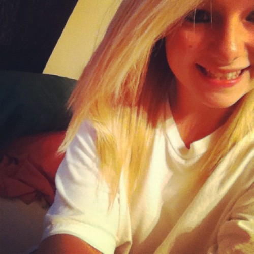 Call me hopless, not romantic. #blonde #girl #happy #maydayparade (Taken with Instagram)