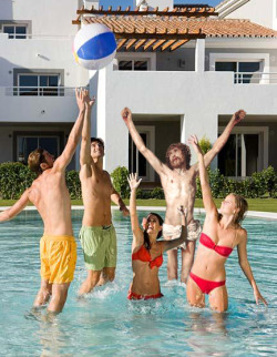 jesus-everywhere:  Jesus At A Pool Party