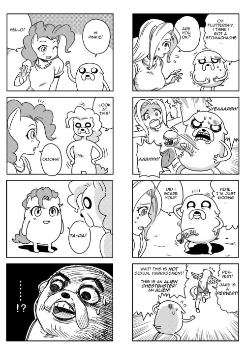 MLP 4KOMA 11&12 MLP X Adventure time 2