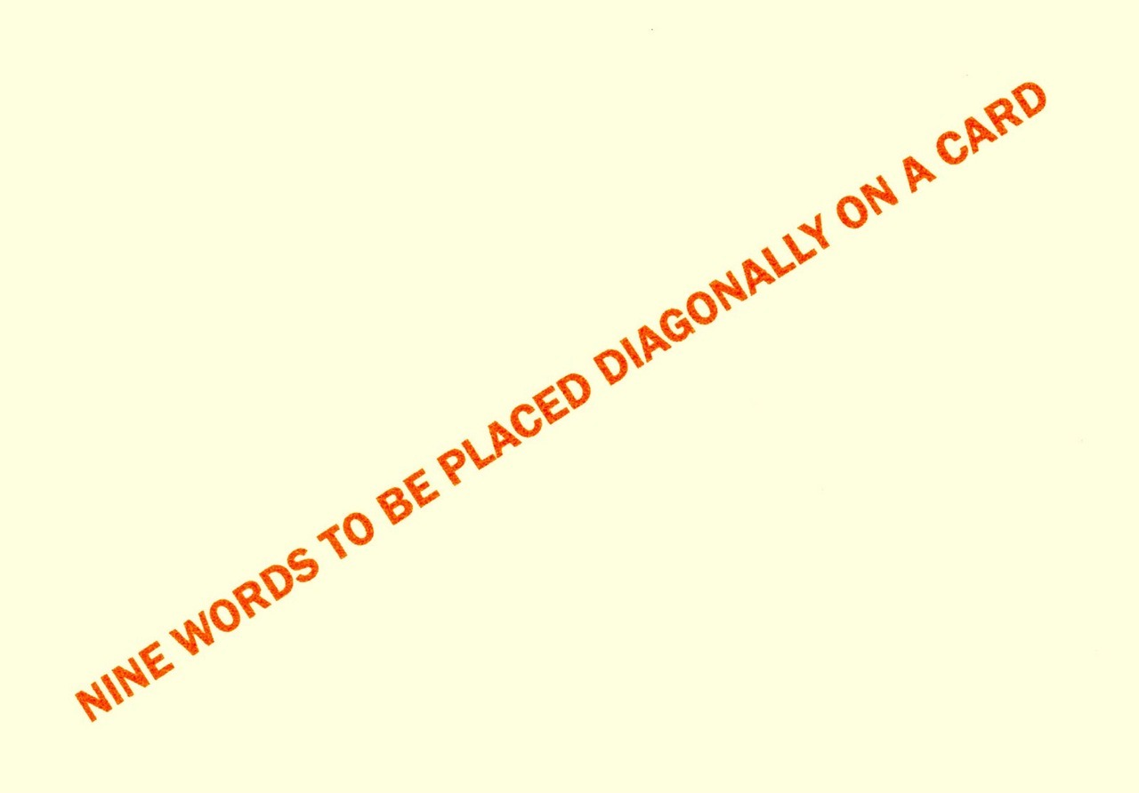 visual-poetry:  “postcard” by thomas a. clark[moschatel press (2009)] 