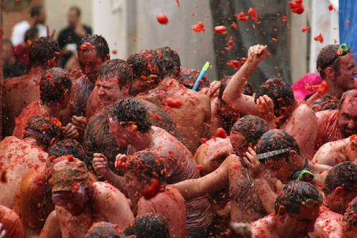 La Tomatina Festival, the &ldquo;World’s Biggest Food Fight&rdquo;, taking place today in Buñol, Spa