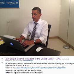 Collegehumor:  This Is Not A Drill. Barack Obama Is Doing An Ama On Reddit Right