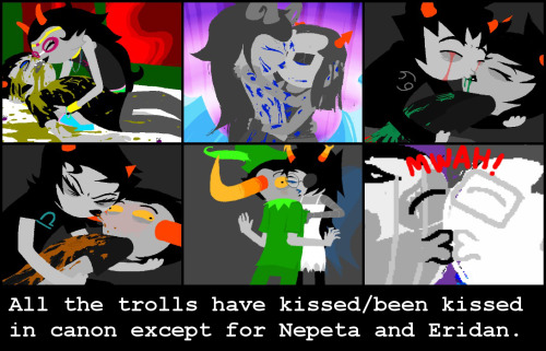 forgottenhsfacts: Tavros has been the most kissed.  Sources: Sollux and Feferi Aradia and Equiu