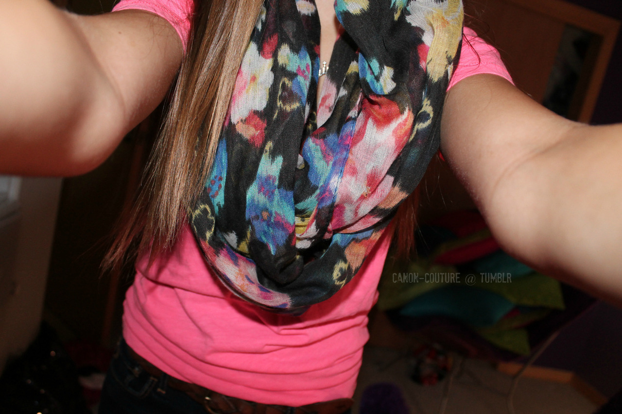 canon-couture:  The top is from Pink and my scarf is from Charlotte Russe :) 