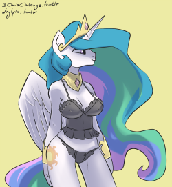 Celestia in Lingerie - 30min Challenge -