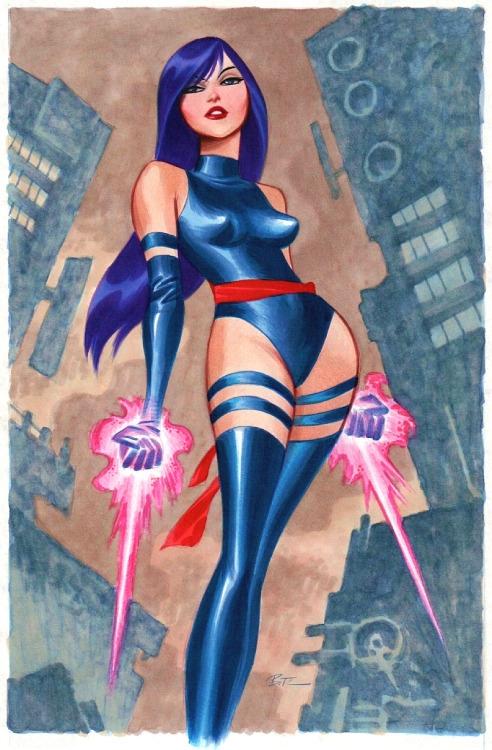 chanzero:Psylocke by Bruce Timm