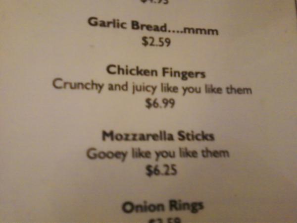  i swear this menu is flirting with me 