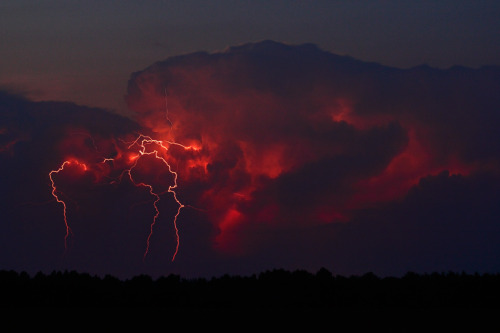 Porn Pics opticoverload:  Red Lighting, and Dark Skies