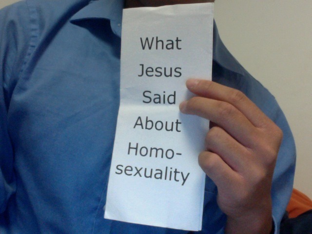 kookoomama:  So I went to Church today, and I found this pamphlet, thinking it would be anti gay or something  But then I opened it and  Religion, you’re doing it right