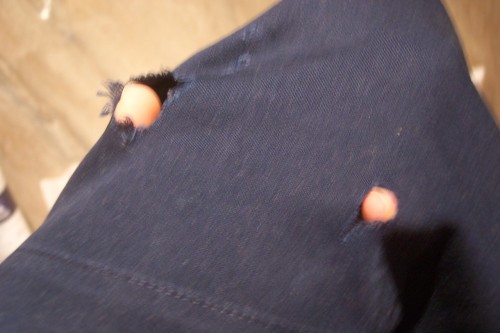 Got an annoying hole in your clothes? Patch it yourself! Very cute and creative.