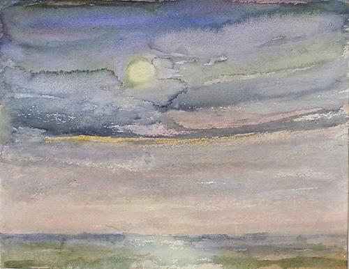 Jane Wilson（American, b.1924）
All Night Moon 2006 more
Watercolor on paper