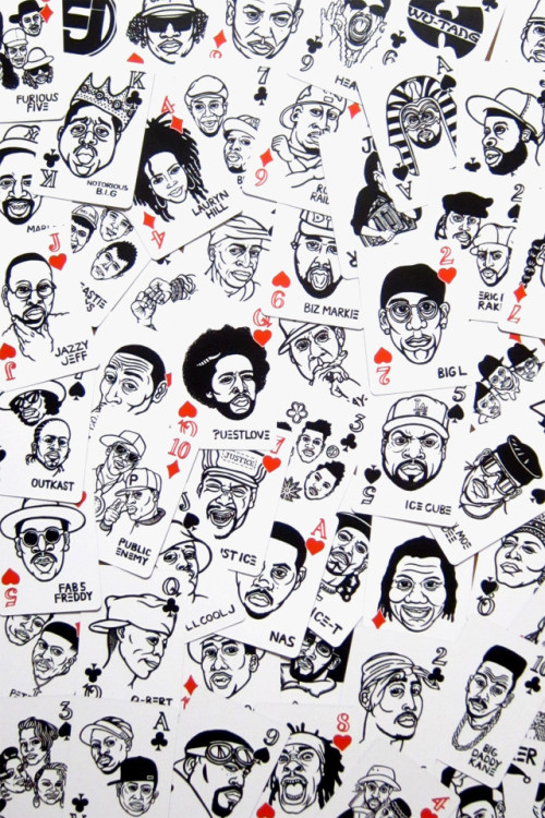 MYNORITY CLASSICS x SAYORI WADA HIP HOP PLAYING CARDS Tokyo-based brand MYNORITY CLASSICS, which created buzz all over the world with its recent “2012 MYC Hip Hop Subway Calendar” is releasing HIP HOP playing cards in early July! Let’s