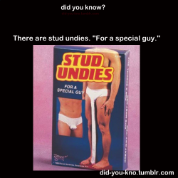 did-you-kno:  You can buy them here Stud Undies