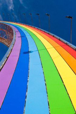 psychologyofcolor:  Rainbow arch at Erlian Border Crossing post. 