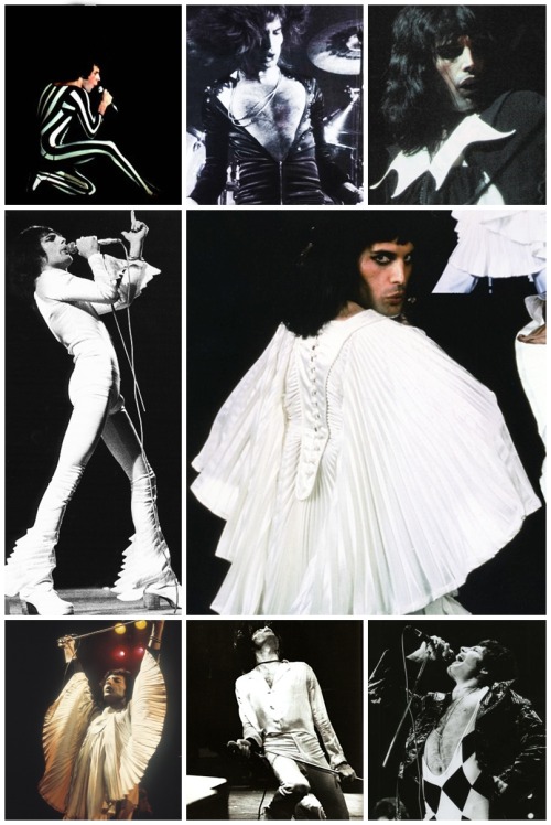 slightly-mad-banana-tree:jxmin:66 reasons why I love Freddie Mercury23. His 70s costumesOh god yes