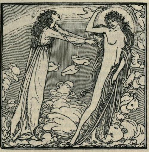 venusmilk:Hero and Leander (1894)Illustrations by Charles S. RickettsNear the sea’s hue, for thence 
